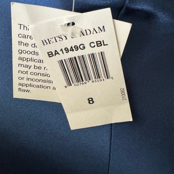 RARE BETSY & ADAM BLUE GOWN - NWT - Picture 12 of 15